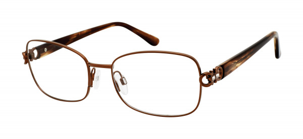 Value Collection 153 Structure Eyeglasses, Brown