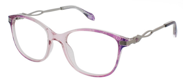 ClearVision NELLIE Eyeglasses, Plum Multi