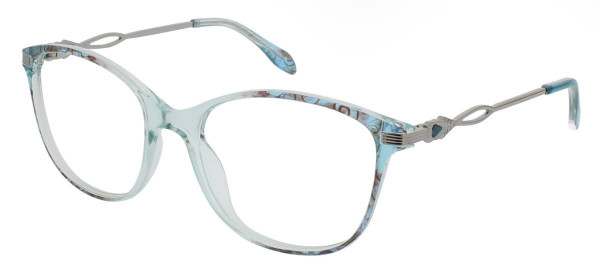 ClearVision NELLIE Eyeglasses, Teal Multi