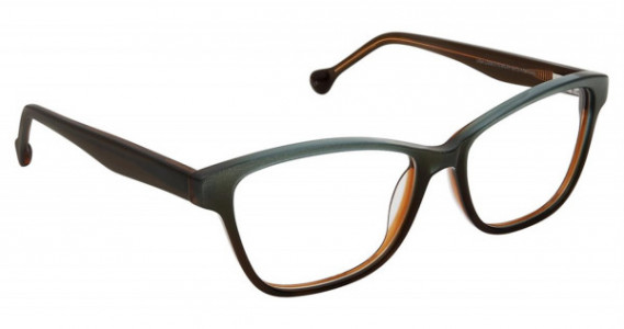 Lisa Loeb LL188 MOON STAR Eyeglasses, OLIVE MOCHA (1)