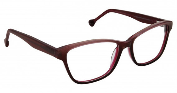 Lisa Loeb LL188 MOON STAR Eyeglasses, BURGUNDY ROSE (3)