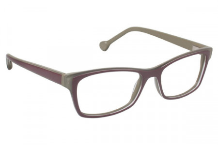 Lisa Loeb LL152 FLY Eyeglasses, Plum/Olive (C2)