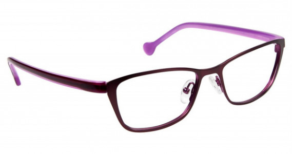 Lisa Loeb LL141 MATCHES Eyeglasses, PLUM (C3) - AR COAT