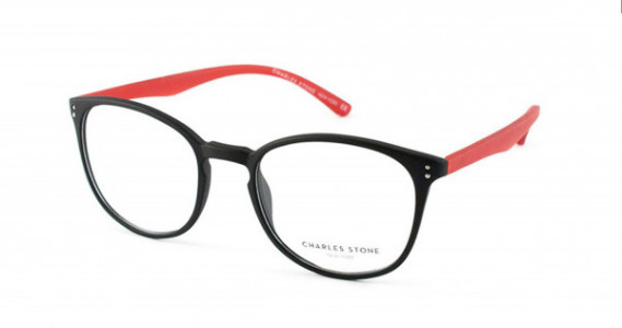 William Morris CSNY 65 Eyeglasses, Blk/Red (2)