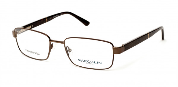 Marcolin MA3015 Eyeglasses, 049 - Matte Dark Brown