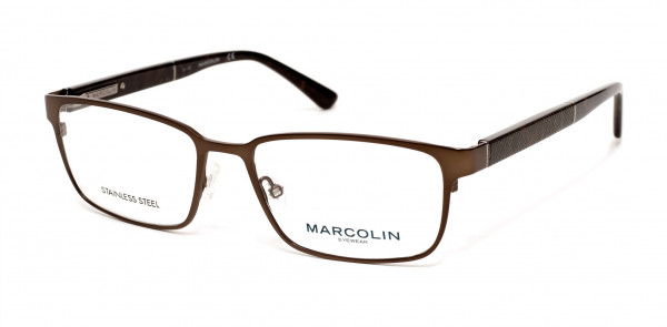 Marcolin MA3016 Eyeglasses, 049 - Matte Dark Brown
