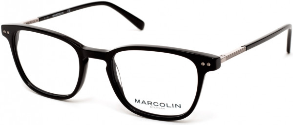 Marcolin MA3017 Eyeglasses, 001 - Shiny Black