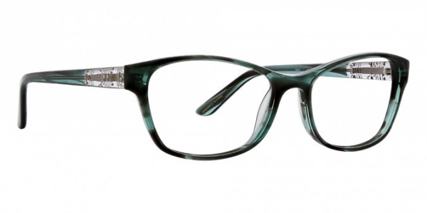 Badgley Mischka Michele Eyeglasses, Emerald