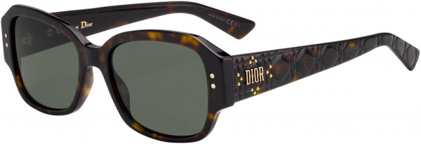 Christian Dior Ladydiorstuds 5 Sunglasses, 0086 Dark Havana