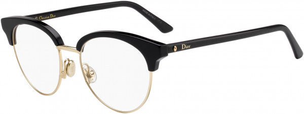 Christian Dior Montaigne 58 Eyeglasses, 0RHL Gold Black