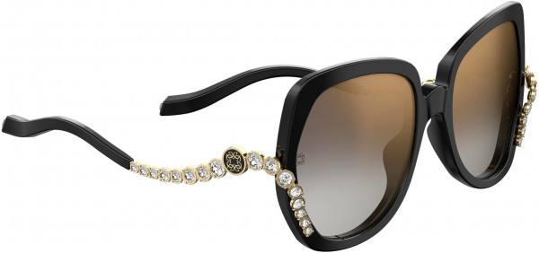 Elie Saab ES 027/G/S Sunglasses, 0807 Black