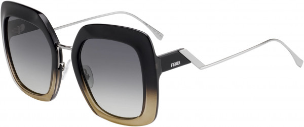 Fendi FF 0317/S Sunglasses, 07C5 Black Crystal