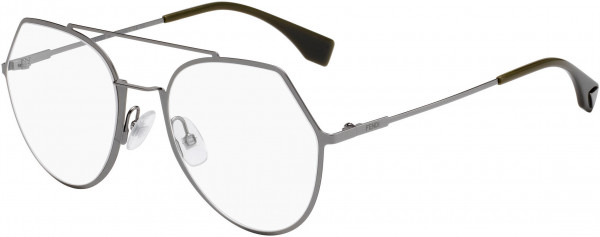 Fendi FF 0329 Eyeglasses, 0KJ1 Dark Ruthenium