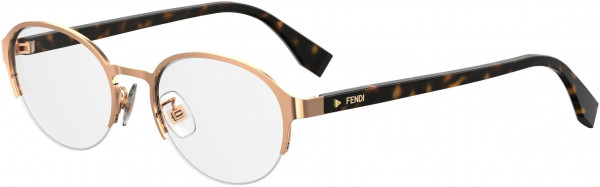 Fendi FF 0338/F Eyeglasses, 0DDB Gold Copper