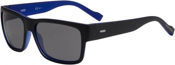 HUGO HG 0176/S Sunglasses, 00VK Matte Black Blue