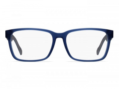 HUGO HG 0182 Eyeglasses, 0FLL MATTE BLUE