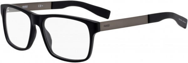 HUGO HG 0203 Eyeglasses, 0003 Matte Black