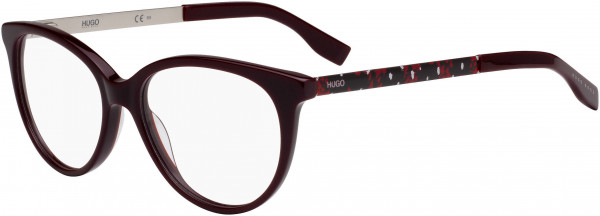 HUGO HG 0274 Eyeglasses, 0MQC Burgundy Pattern