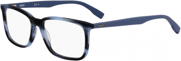 HUGO HG 0303 Eyeglasses, 0HW8 Blue Horn