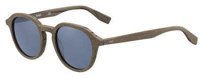 HUGO Hg 0321/S Sunglasses, 02WQ(KU) Matte Beige Wood