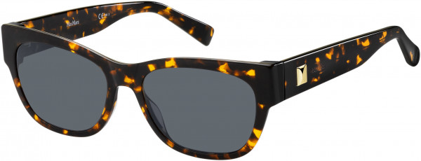 Max Mara MM FLAT II Sunglasses, 0581 Havana Black