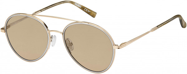 Max Mara MM WIRE II Sunglasses, 083I Gold Silver