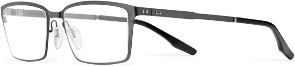 Safilo Design Lamina 02 Eyeglasses, 0R80 Semi Matte Dark Ruthenium