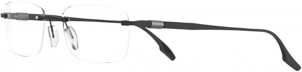 Safilo Design Lente 01 Eyeglasses, 0003 Matte Black