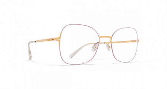 Mykita KUMIKO Eyeglasses, GOLD/CORAL RED