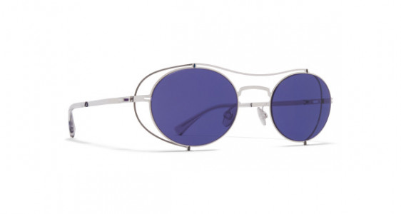 Mykita MMCRAFT002 Sunglasses, SILVER/SHINY GRAPHITE - LENS: INDIGO SOLID