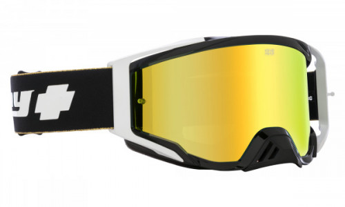 Spy Optic Foundation Mx Goggle Sports Eyewear, 25th Anniversary Black Gold / HD Bronze with Gold Spectra Mirror - HD Clear