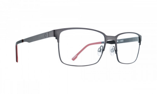Spy Optic Dax Eyeglasses, Gunmetal/Black Red