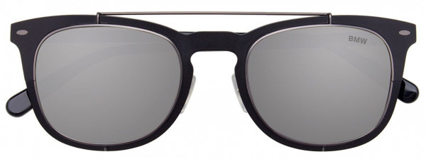 BMW Eyewear B6537 Sunglasses, 090 - Black & Steel