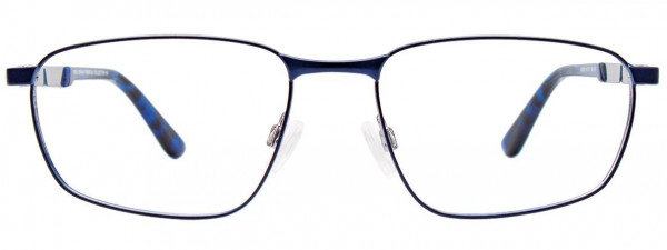 Greg Norman GN283 Eyeglasses, 050 - Matt Dark Blue & Shiny Steel