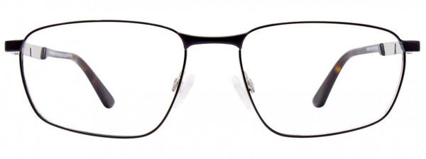 Greg Norman GN283 Eyeglasses, 090 - Matt Black & Shiny Silver