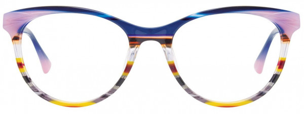 Paradox P5057 Eyeglasses, 050 - Blue & Pink & Multicolor Stripes