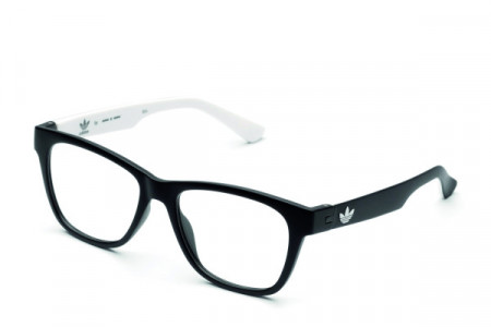 adidas Originals AOR016O Eyeglasses, Black/White .009.001