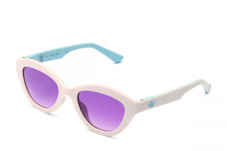 adidas Originals AOR026 Sunglasses, Tan/Light Blue (VLSH) .041.020