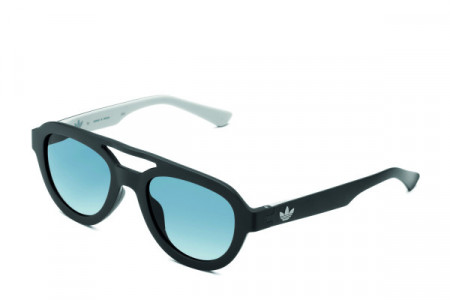 adidas Originals AOR025 Sunglasses, Black/White (BLMR) .009.001
