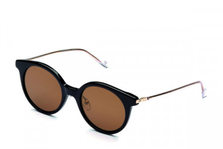 adidas Originals AOK007 Sunglasses, Black/Light Gold (Mirrored/Gold) .009.120