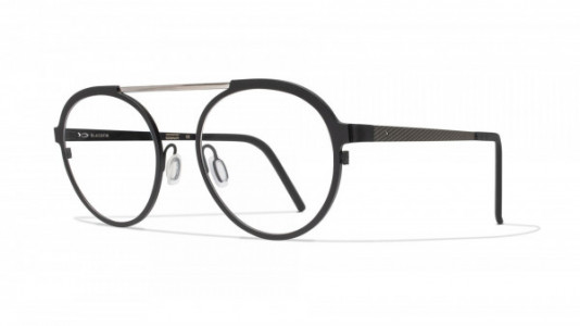 Blackfin Leven Eyeglasses, Black & Silver - C938