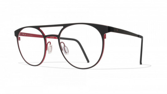 Blackfin Sherman Eyeglasses, Black & Red - C601
