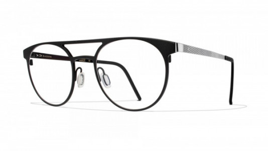Blackfin Sherman Eyeglasses, Black & Silver - C946