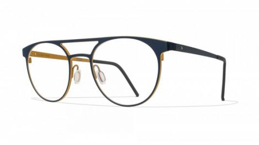 Blackfin Sherman Eyeglasses, Blue & Mustard - C588