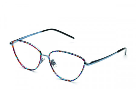 Italia Independent Georgie Eyeglasses, Light Blue/Havana Pop .020.HVP