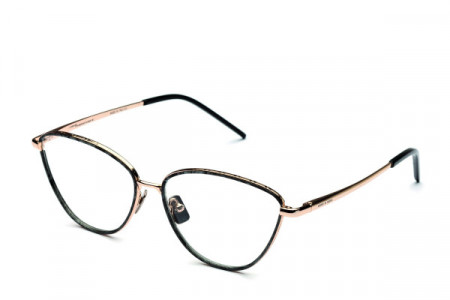 Italia Independent Georgie Eyeglasses, Light Gold/Horn .120.049
