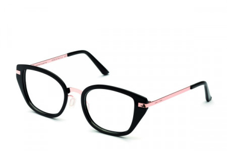 Italia Independent Amanda Eyeglasses, Black/Pink Gold .009.121