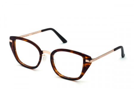 Italia Independent Amanda Eyeglasses, Havana Brown/Gold .092.120