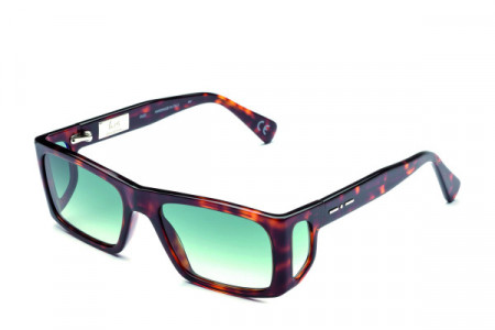 Italia Independent Enzo Sunglasses, Havana Glossy (Shaded/Green) .092.ACE