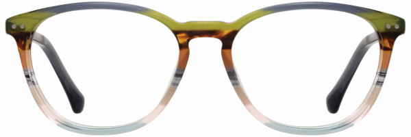 Scott Harris SH-636 Eyeglasses, 2 - Olive Multi